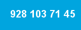 928 103 71 45 928 103 71 45